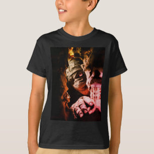 Creepy Mummy Wall Art – Dark Horror Portrait Print T-Shirt