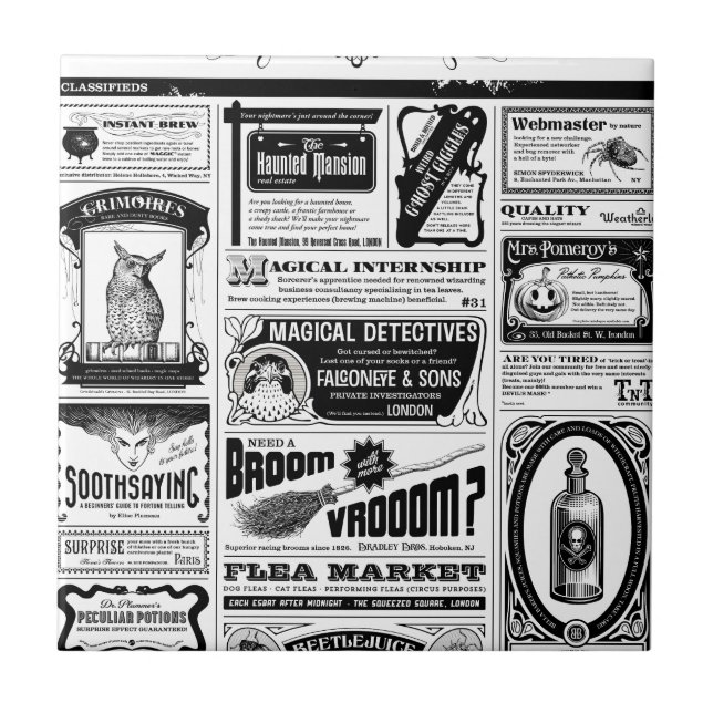 creepy newspaper tile (Front)