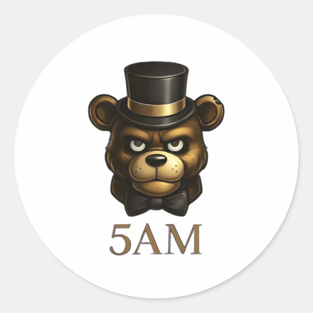 Creepy Night Animatronic Bear Sticker (Front)