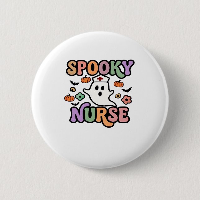 Creepy Nurse Classic T-Shirt 2 Inch Round Button (Front)