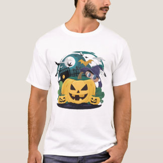 Creepy Pumpkin Halloween T-Shirt