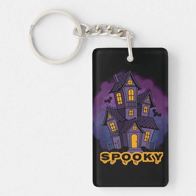 Creepy Purple Mansion Spooky Haunted House (Devant)