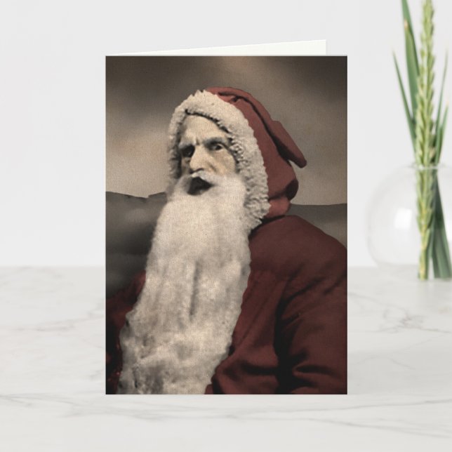 Creepy Santa Christmas Card (Front)