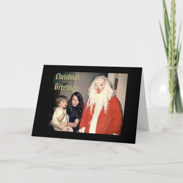 Creepy Santa Christmas Cards (Front)