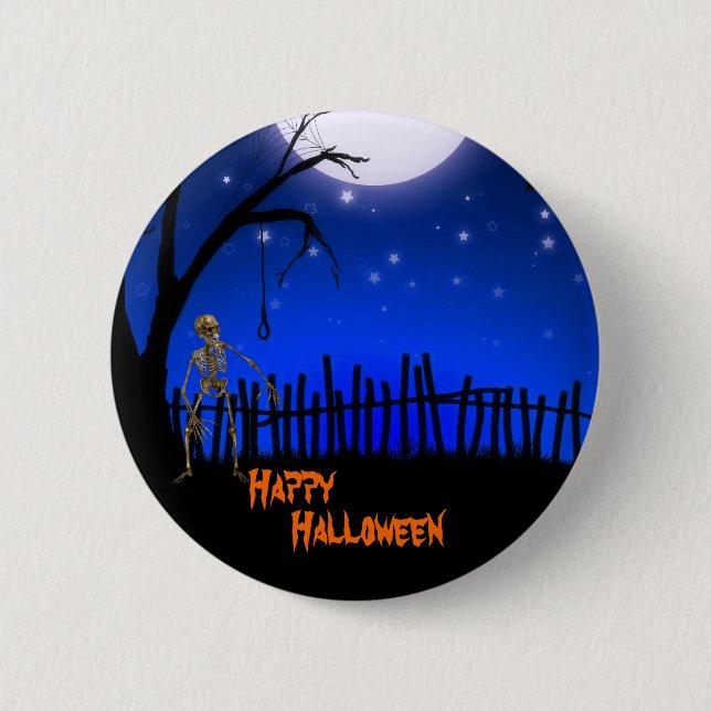 Creepy & Scary Halloween 2 Inch Round Button (Front)