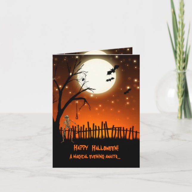 Creepy & Scary Halloween Card (Front)