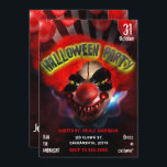 Creepy Scary Killer Clown Halloween Party Invitation<br><div class="desc">Creepy Scary Killer Clown Halloween Party Invitations</div>