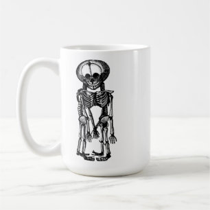 creepy siamese twins skeleton kids anatomy art coffee mug