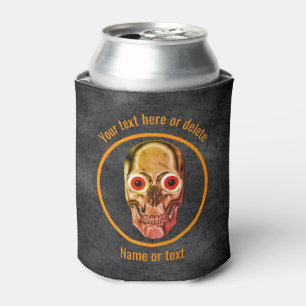 Creepy Skeleton Face Personalized  Can Cooler