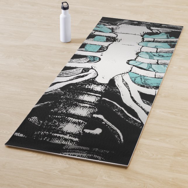 Creepy Skeleton Yoga Mat (In Situ)