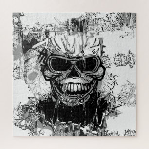 Creepy Skull Artwork Jigsaw Puzzle