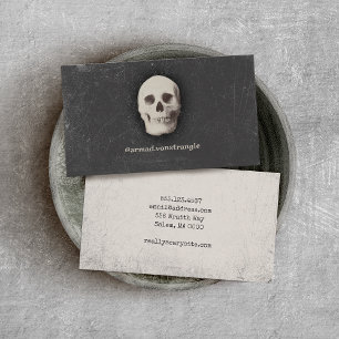  Creepy Skull  Calling Card