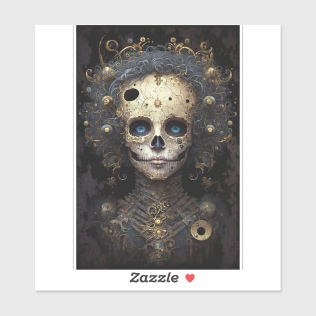 Creepy Skull Gothic Dark Fantasy Art (Sheet)