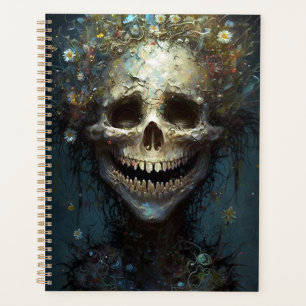 Creepy Skull Gothic Dark Fantasy Art Planner