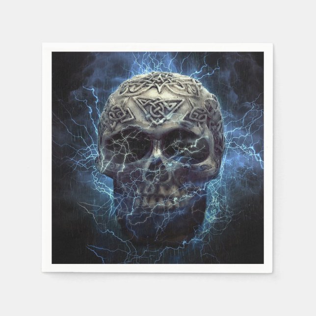 Creepy Skull Napkin (Front)