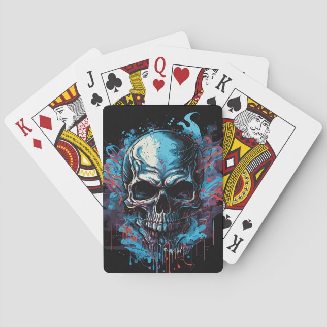 Creepy Skull Playing Cards (Back)