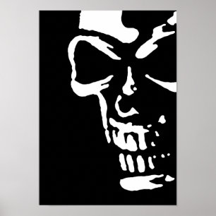 Creepy Skull Poster