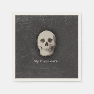  Creepy Skull, Sip if you Dare Napkin