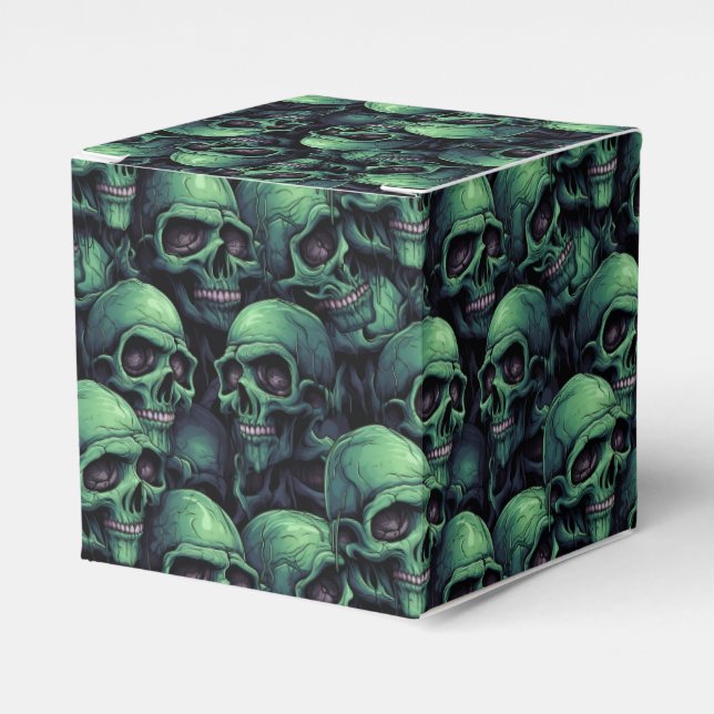 Creepy Skulls Favor Box (Front Side)