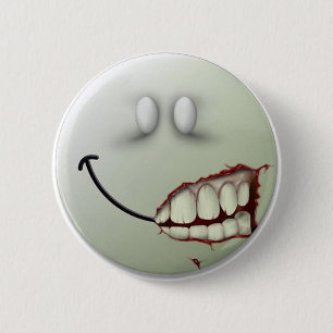 Creepy Smile 2 Inch Round Button