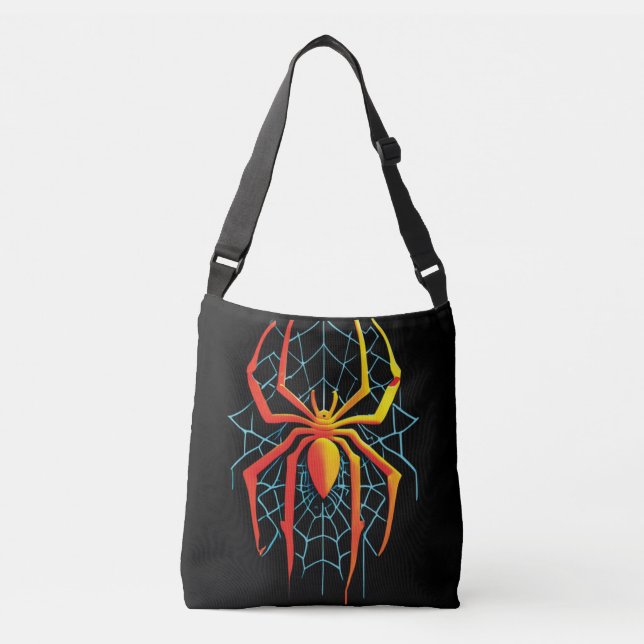 Creepy Spider Web Crossbody Bag (Front)