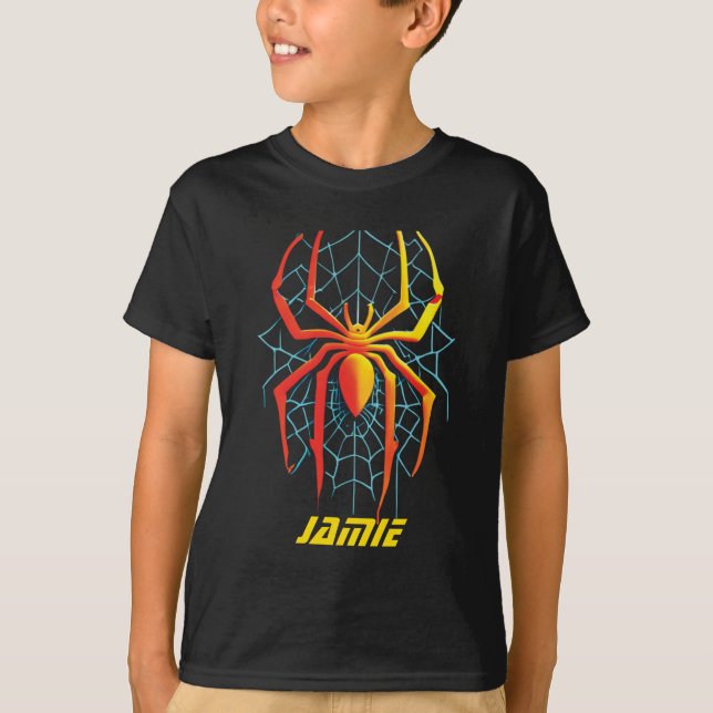 Creepy Spider Web T-Shirt (Front)