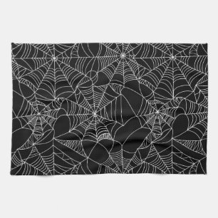 Creepy Spider Webs Kitchen Towel