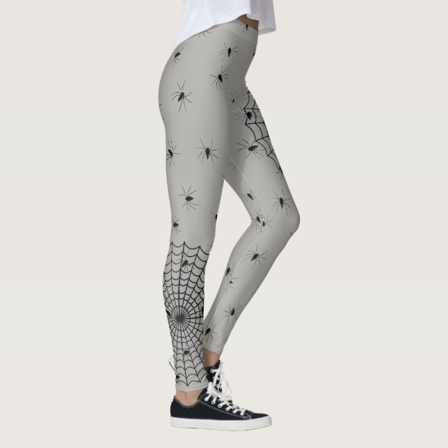 Creepy Spiders and Spider Web Leggings (Right)