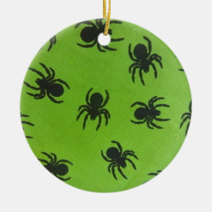 Creepy Spiders Ceramic Ornament