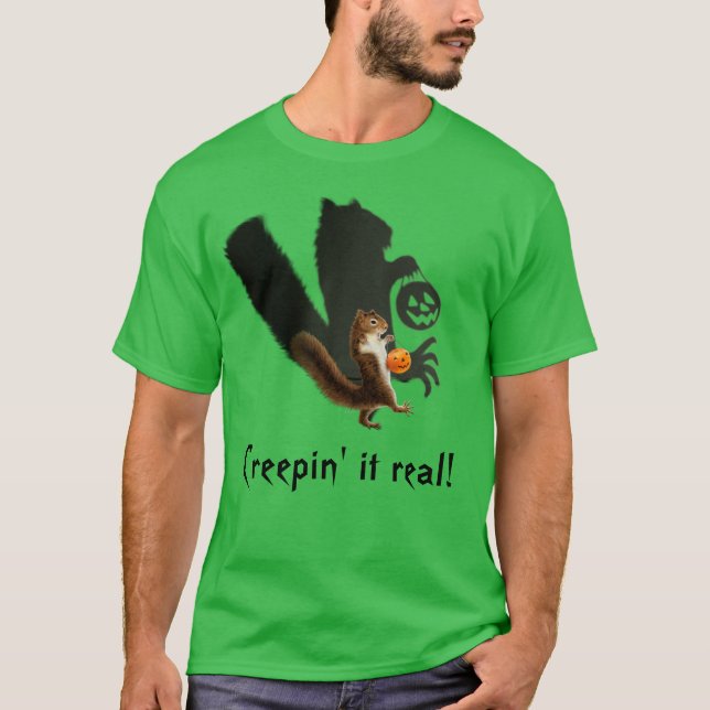 Creepy Squirrel Shadow T-Shirt (Front)