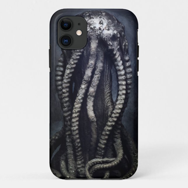 Creepy Statue of an Unknown Cephalopod Case-Mate iPhone Case (Back)