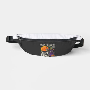Creepy Things Halloween Cat Witch Design_1 Fanny Pack