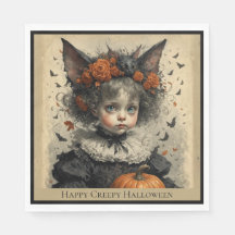 Creepy Victorian Girl Halloween Theme