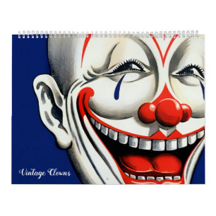Creepy Vintage Clowns Calendar