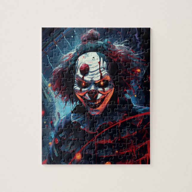 Creepy Vintage Time Clown  Jigsaw Puzzle (Vertical)
