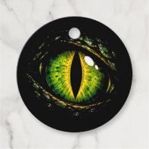 Creepy Watching Eye Round Gift Tags