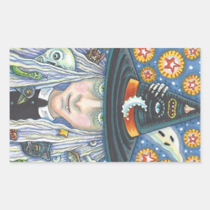 CREEPY WITCH, EVIL EYE, SKULL, VAMPIRE  STICKERS