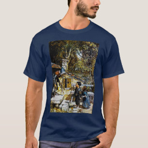 Creepy Witch Retro Fairy Tale Hansel and Gretel  T-Shirt