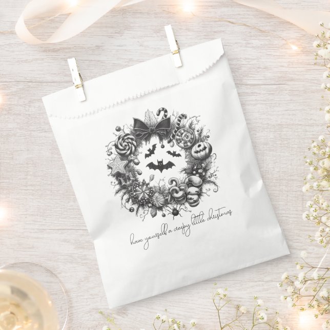 Creepy Wreath Favour Bag (Clipped)