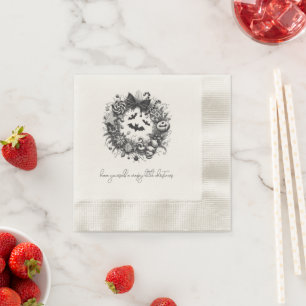 Creepy Wreath Napkin