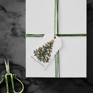 Creepy XMAS   A Very Gothic Christmas Tree Grunge Gift Tags