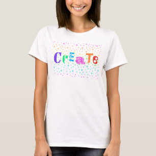 Créer avec Rainbow Pois T-shirt femme