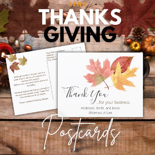 Créer des cartes de remerciement Automne - Clients