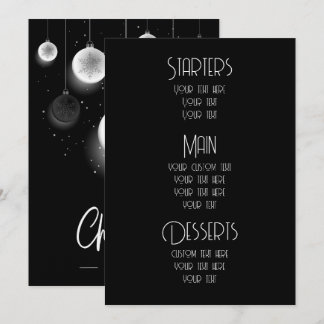 Créer des ornements de Noël personnalisés Menus de