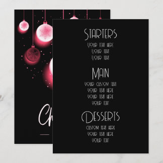Créer des ornements de Noël personnalisés Menus de