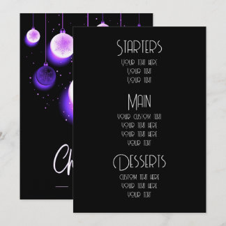 Créer des ornements de Noël personnalisés Menus de