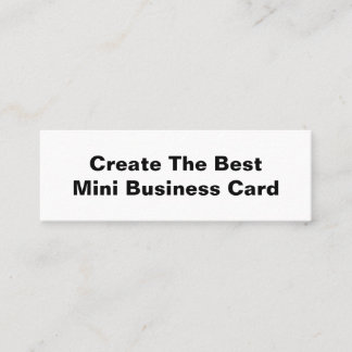 Créer le meilleur mini carte de visite