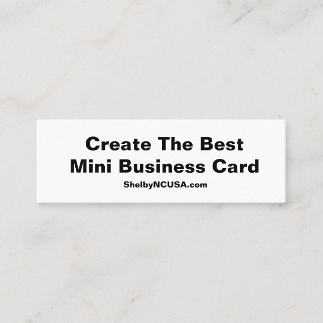 Créer le meilleur mini carte de visite (Devant)