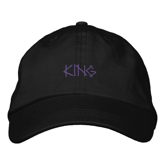 Créer un Casquette de texte propre King Imprimé No (Devant)