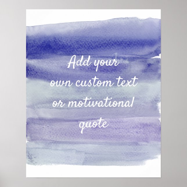 Créer Une Affiche De Devis Personnalisée - Aquarel (Devant)